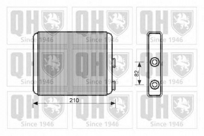QUINTON HAZELL qhr2194 -  Теплообменник, отопление салона